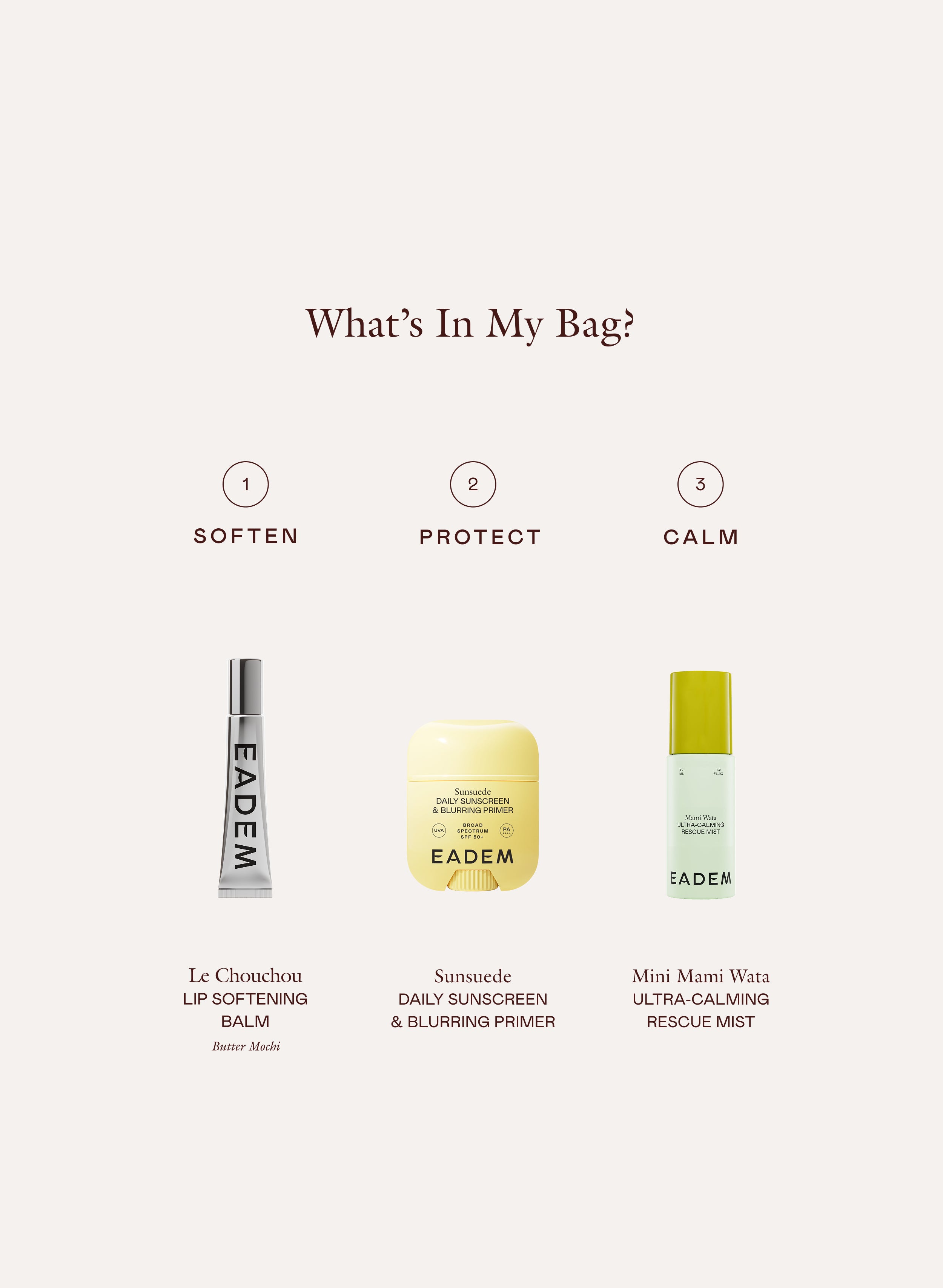 What's in My Bag? | EADEM